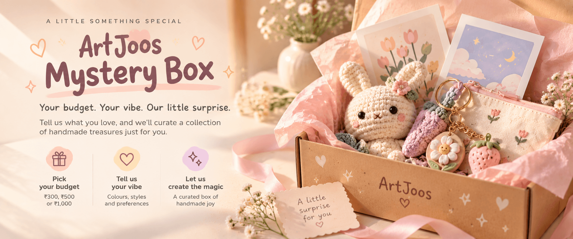 ArtJoos Mystery Box — handmade curated gifts