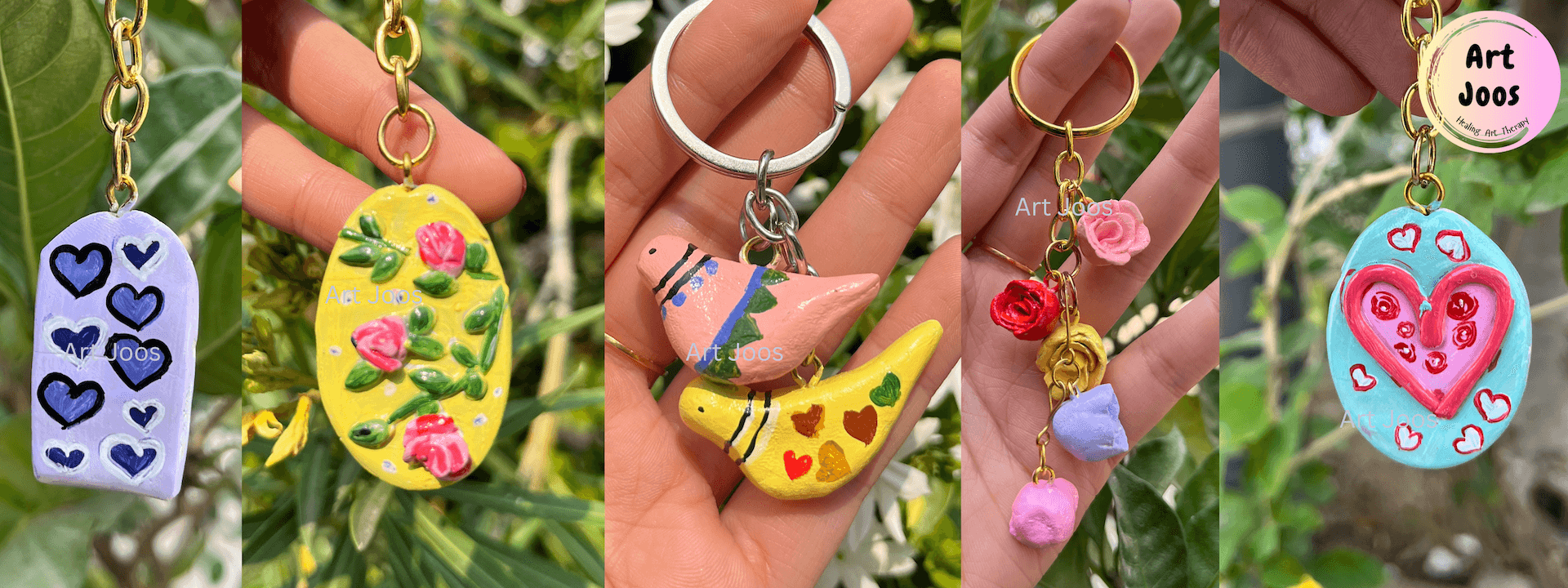 Handmade keychain collection by Art Joos